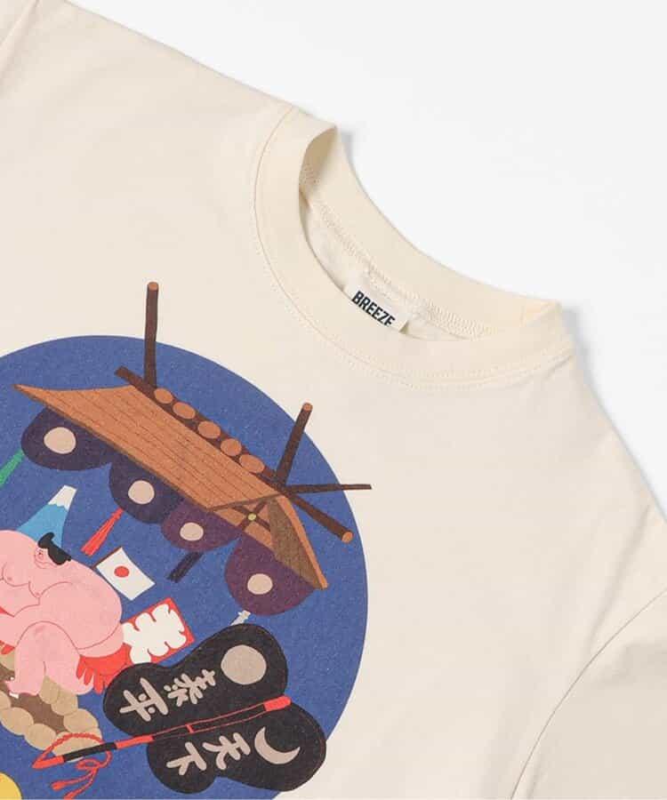 相撲POP Tシャツ(伝統)Aki Ishibashi