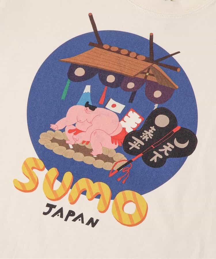 相撲POP Tシャツ(伝統)Aki Ishibashi