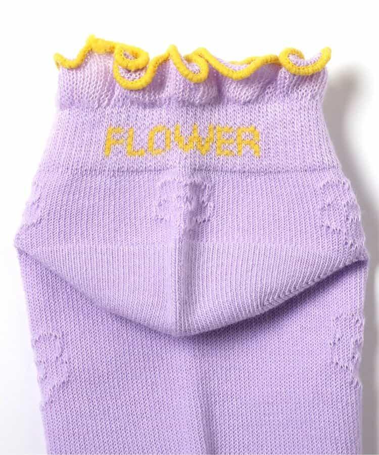 3P対象A ハート・お花透かし柄ショートソックス