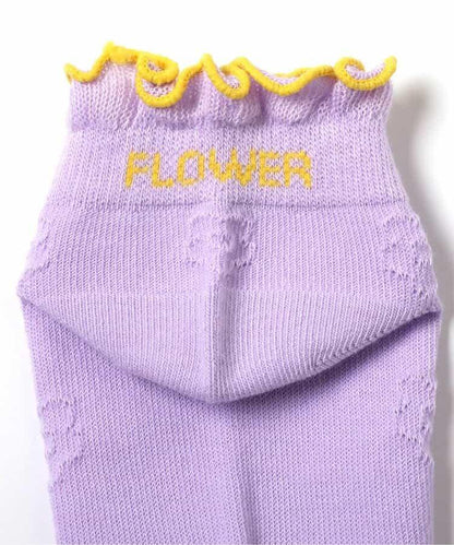 3P対象A ハート・お花透かし柄ショートソックス