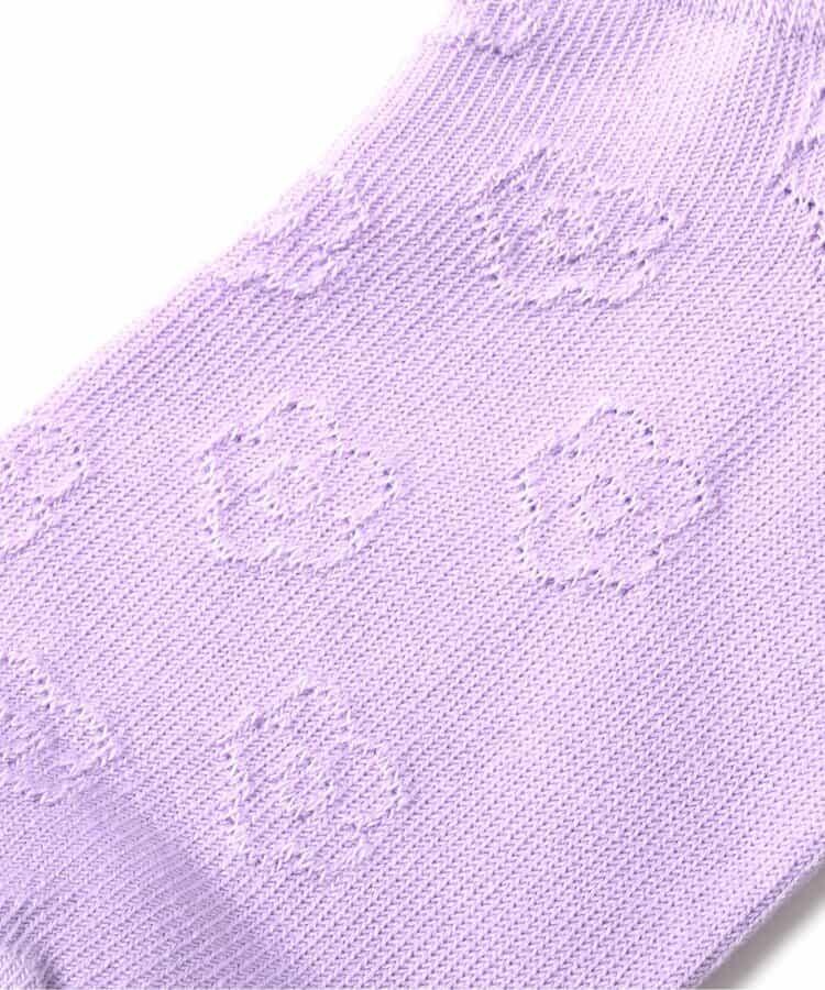 3P対象A ハート・お花透かし柄ショートソックス