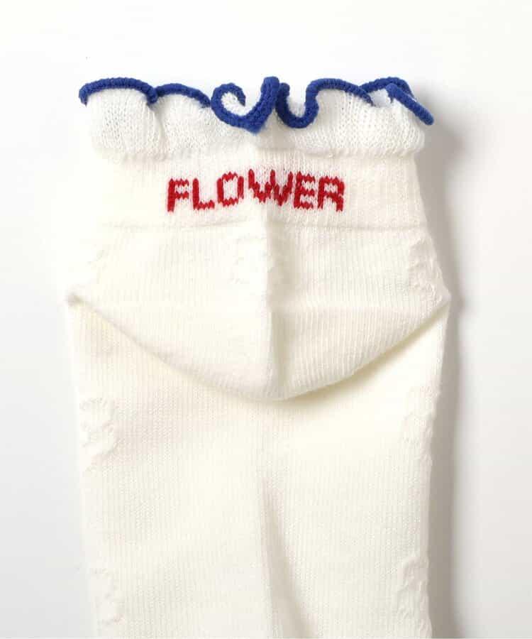 3P対象A ハート・お花透かし柄ショートソックス