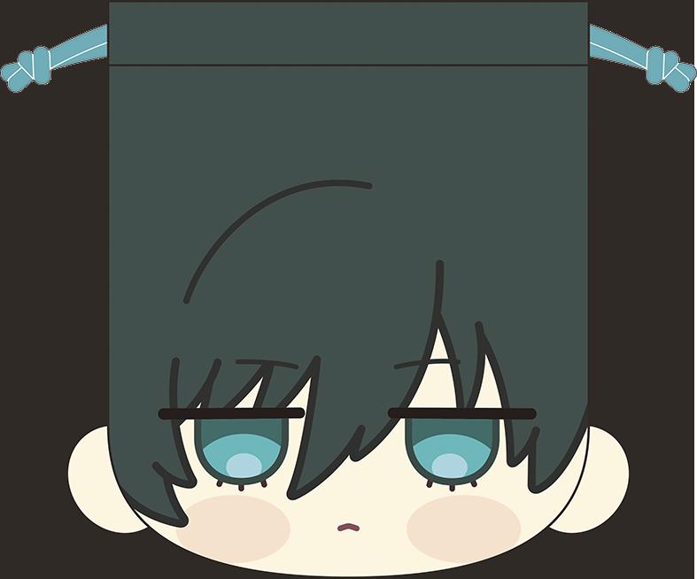 ブルーロック2期_お顔巾着／糸師 凛　まるほぺフレンズ