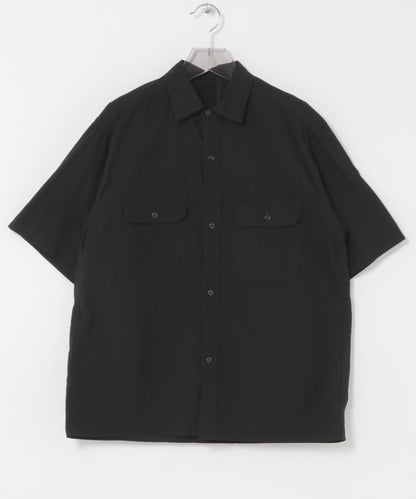blurhmsROOTSTOCK H.T.CHAMBRAY WORK SHORT-SLEEVE