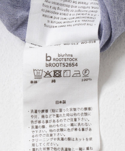 blurhmsROOTSTOCK H.T.CHAMBRAY WORK SHORT-SLEEVE