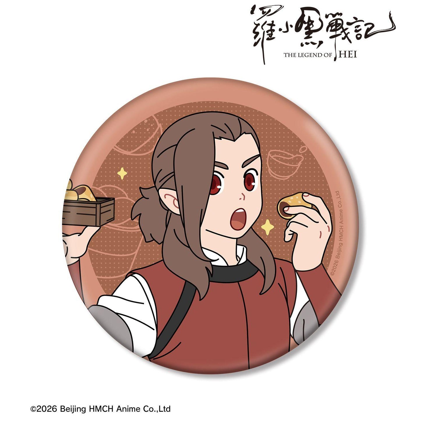 羅小黒戦記_描き下ろしイラスト ロジュ 飲茶ver. BIG缶バッジ