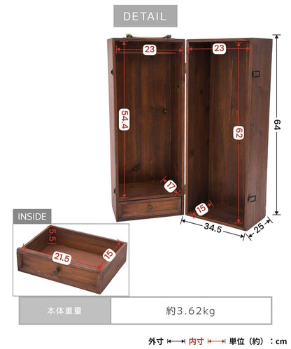 商品:1/3サイズ クローゼットトランク/petit monde