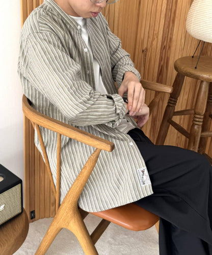 GEVACO 立領貼布襯衫