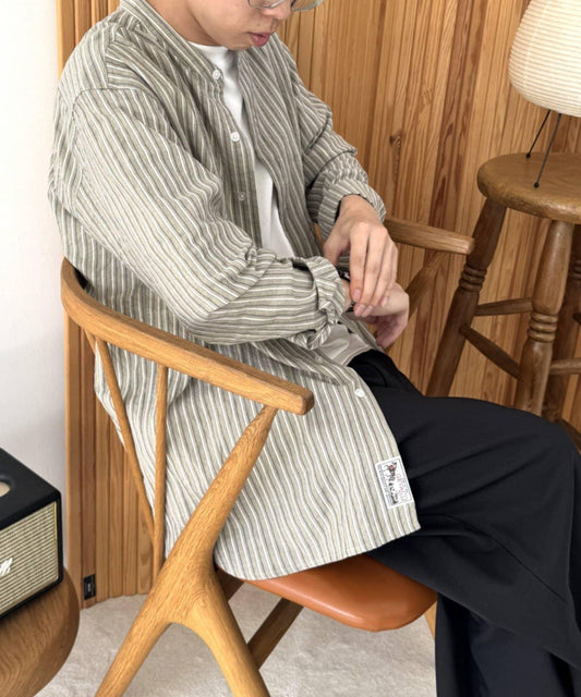 GEVACO 立領貼布襯衫