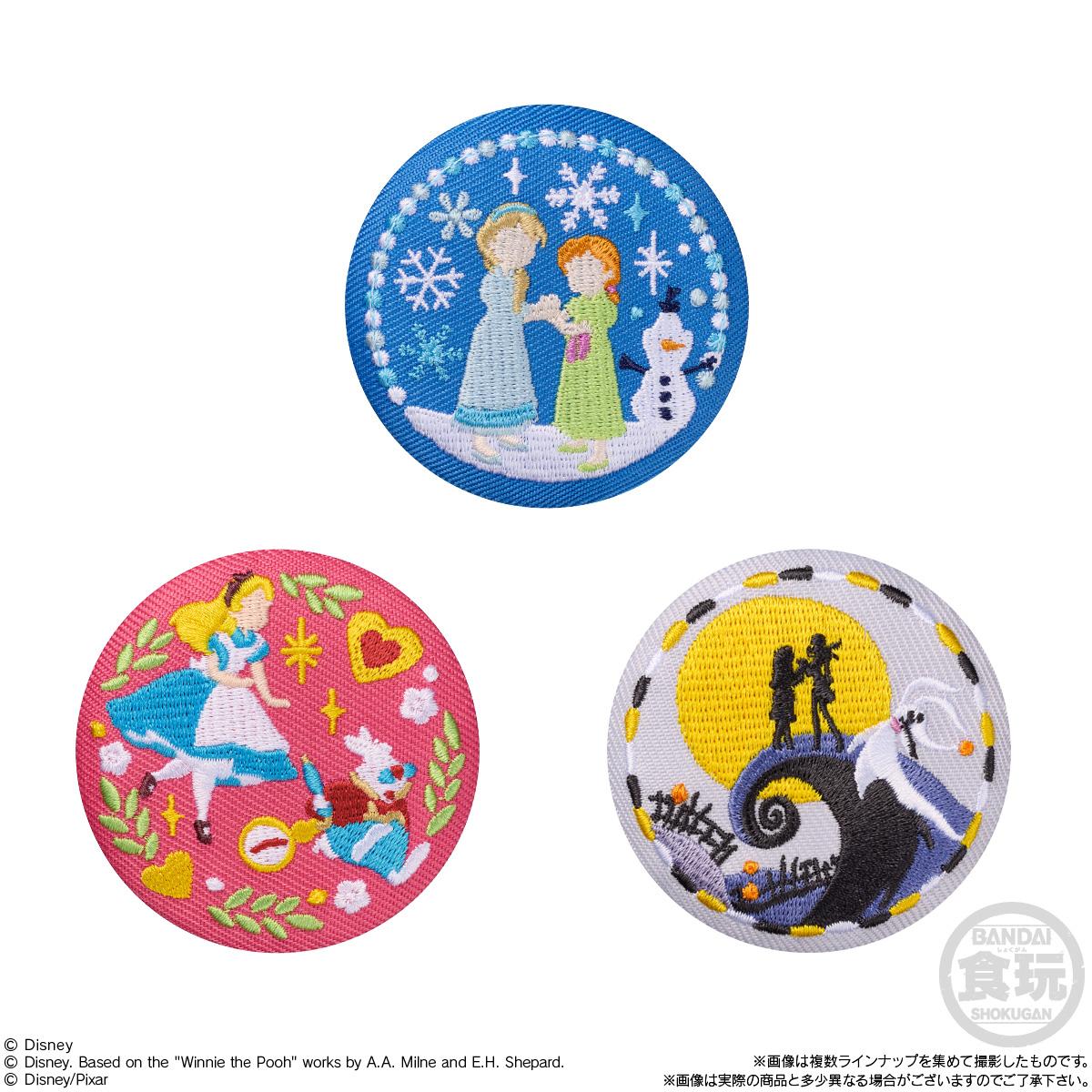 《迪士尼》 Characters 【食玩】刺繡徽章餅乾3 【BOX／12個裝】