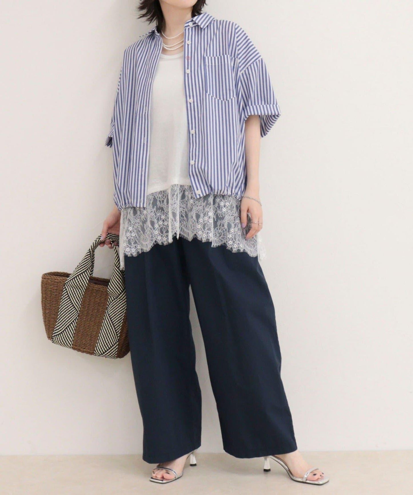 汗漬減輕加工COTTON短袖襯衫夾克