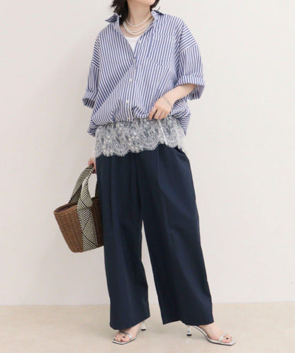汗漬減輕加工COTTON短袖襯衫夾克