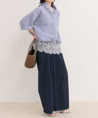 汗漬減輕加工COTTON短袖襯衫夾克