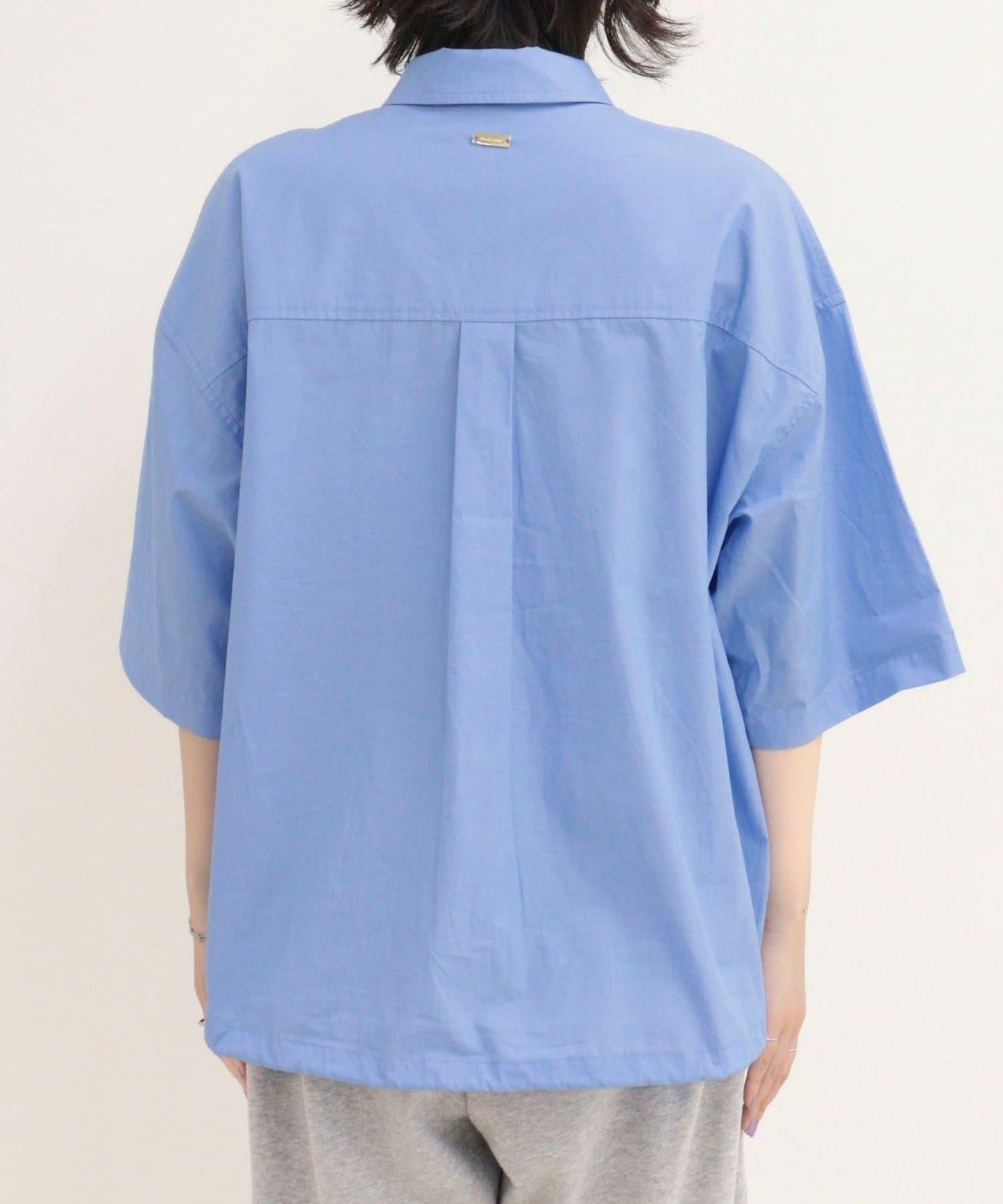 汗漬減輕加工COTTON短袖襯衫夾克