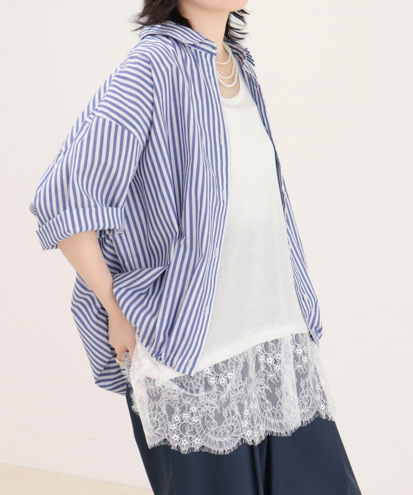 汗漬減輕加工COTTON短袖襯衫夾克