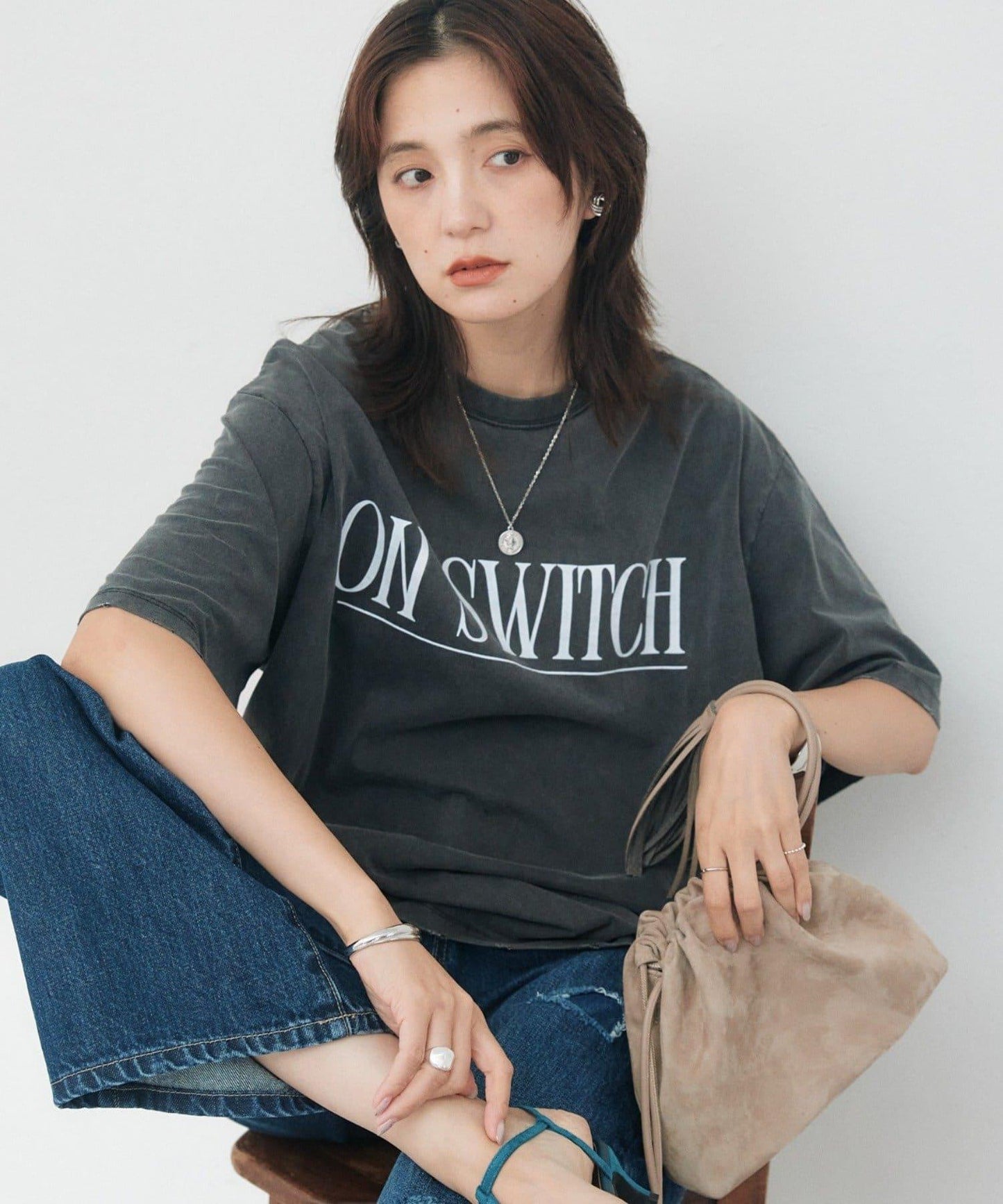 A・MONN 棉100% 超大版型 ON SWITCH tee