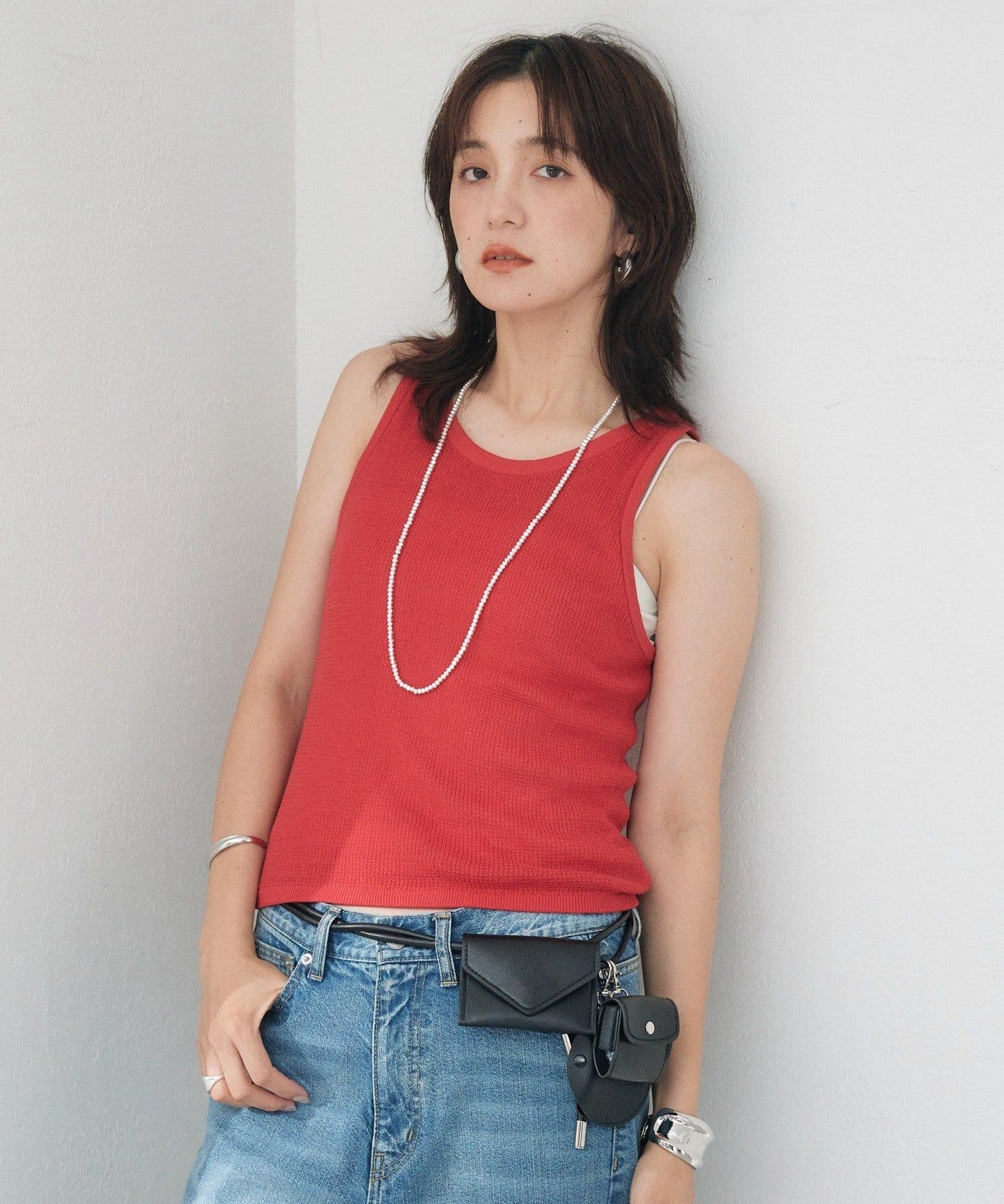 【A・MONN】【可成套穿著】tank KNIT