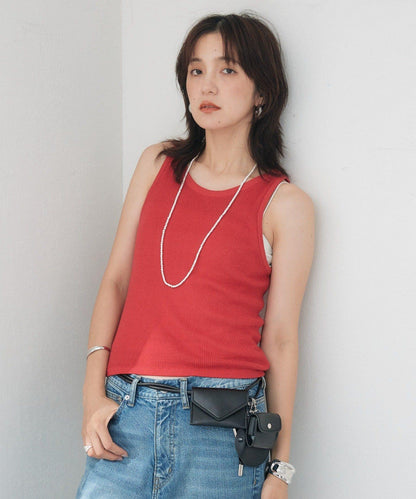 【A・MONN】【可成套穿著】tank KNIT