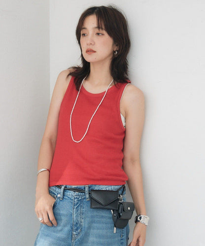 【A・MONN】【可成套穿著】tank KNIT