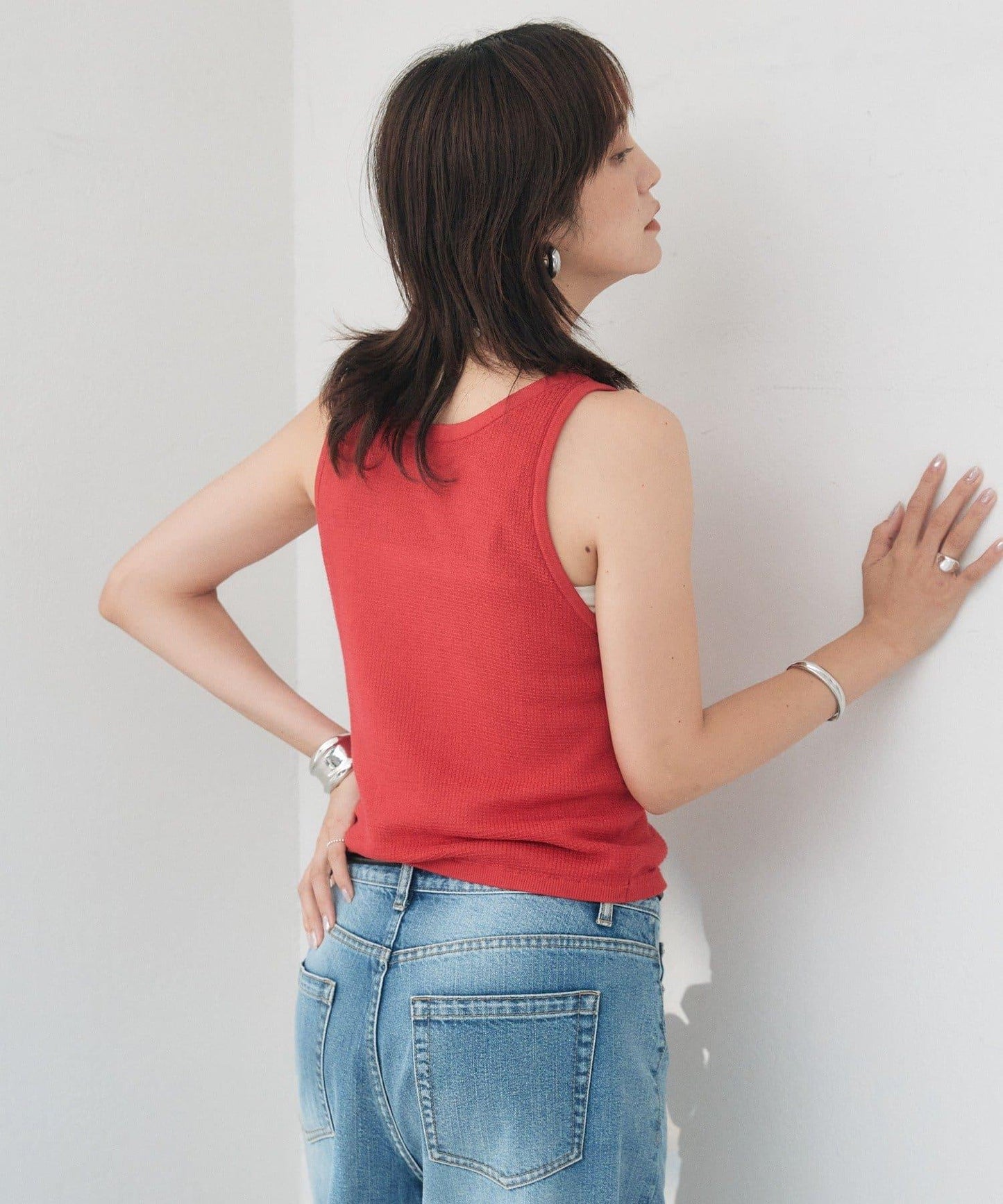 【A・MONN】【可成套穿著】tank KNIT