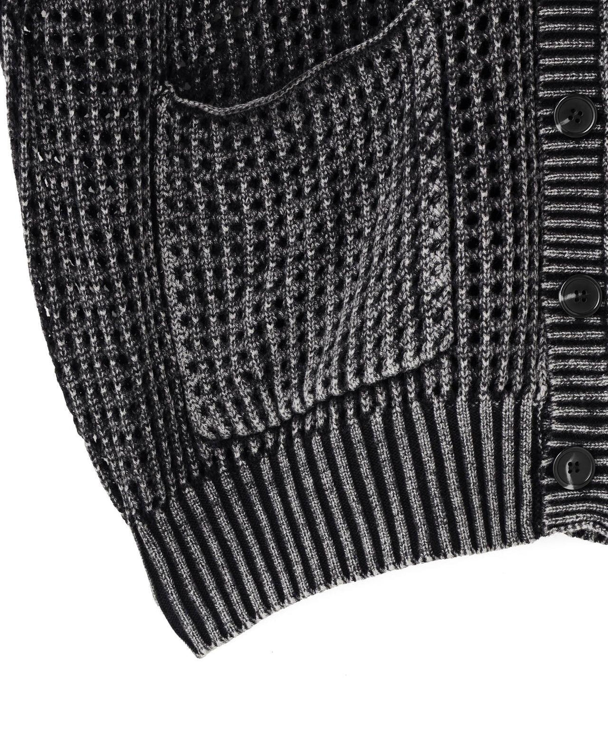【&DEPOT限定】DankeSchon/ダンケシェーン/CHEMICAL MESHKNIT CARDIGAN
