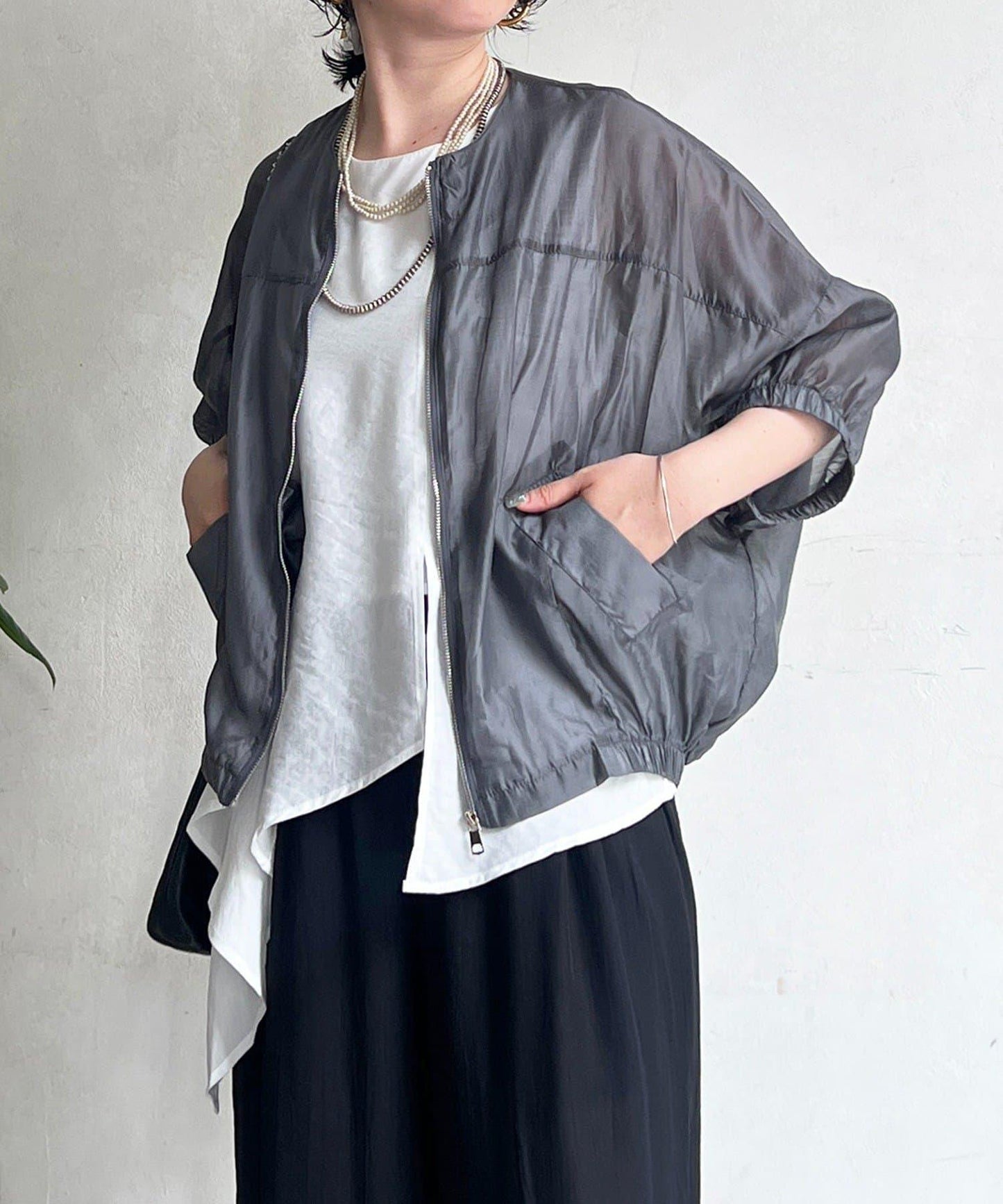 透視短袖夾克
