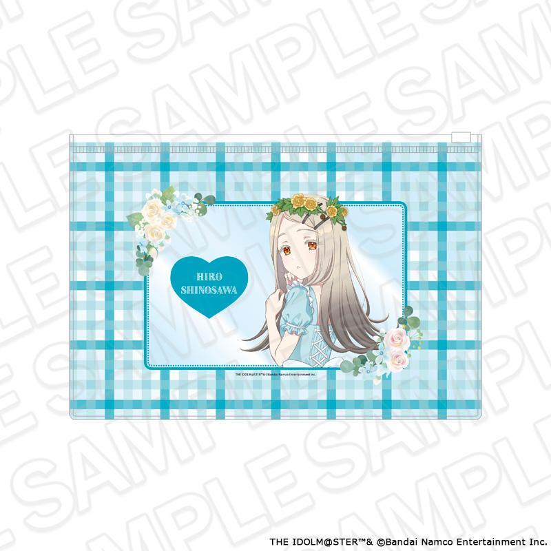 學園アイドルマスター（學園偶像大師） 篠澤広 floral dress ver. 透明收納包