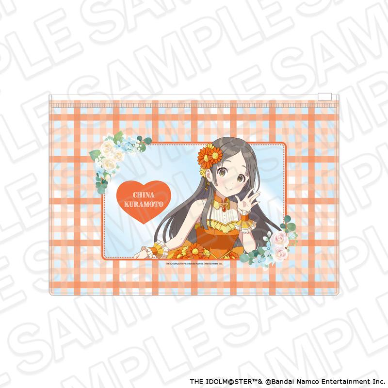 學園アイドルマスター（學園偶像大師） 倉本千奈 floral dress ver. 透明收納包
