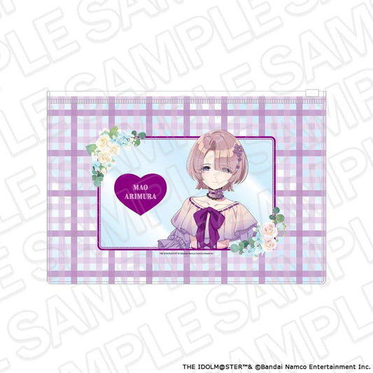 學園アイドルマスター（學園偶像大師） 有村麻央 floral dress ver. 透明收納包