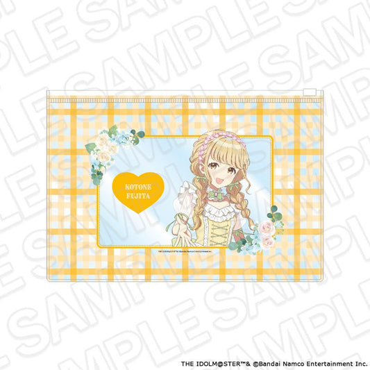 學園アイドルマスター（學園偶像大師） 藤田ことね floral dress ver. 透明收納包