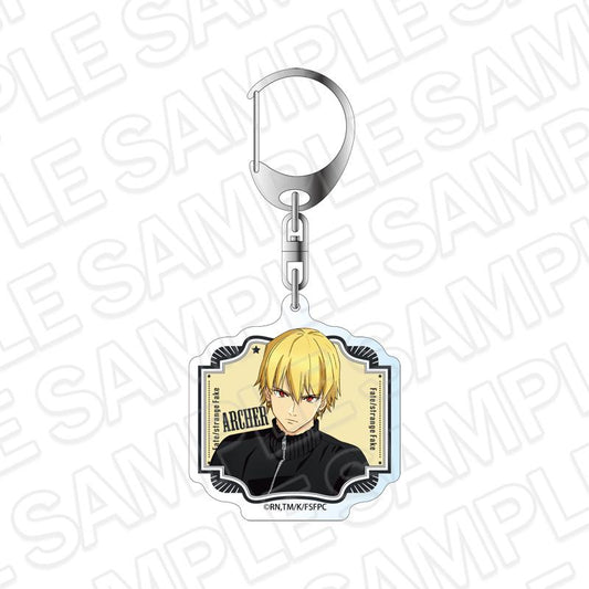 Fate/strange Fake 亞克力鑰匙扣 Archer Cafe ver.