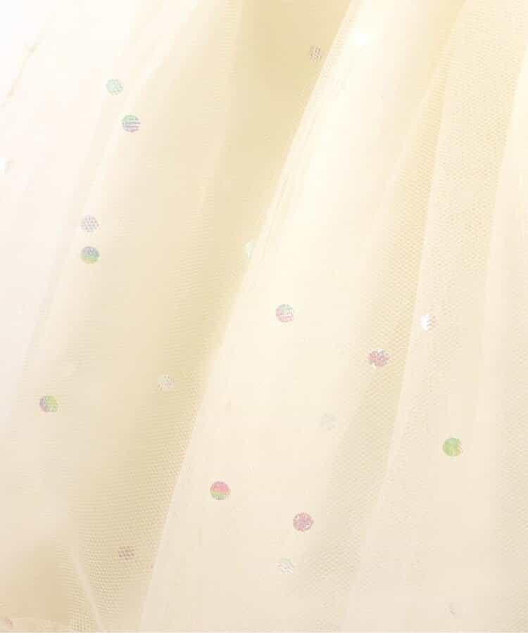 薄紗拼接連衣裙