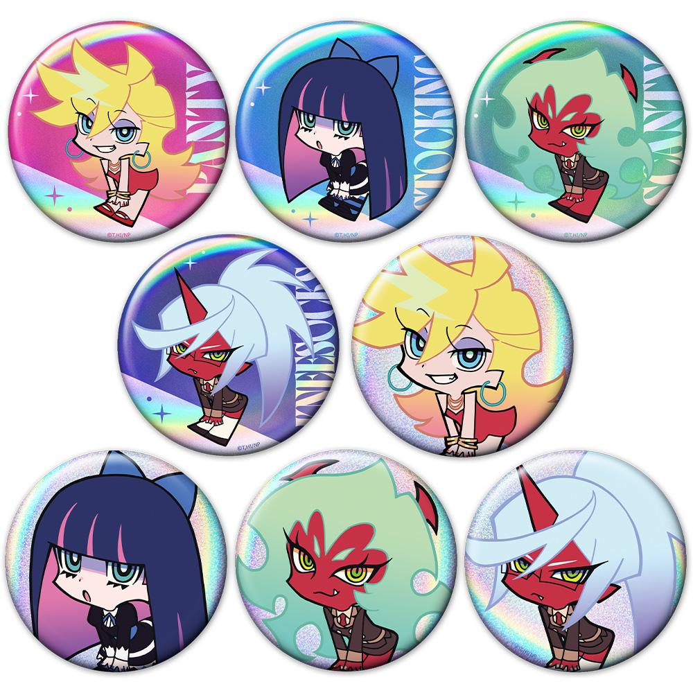 New PANTY & STOCKING with GARTERBELT（吊帶襪天使） つんぴっつ系列 鐳射徽章盲盒【BOX裝／8個入】