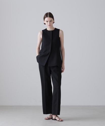 粗花呢泡泡袖襯衫