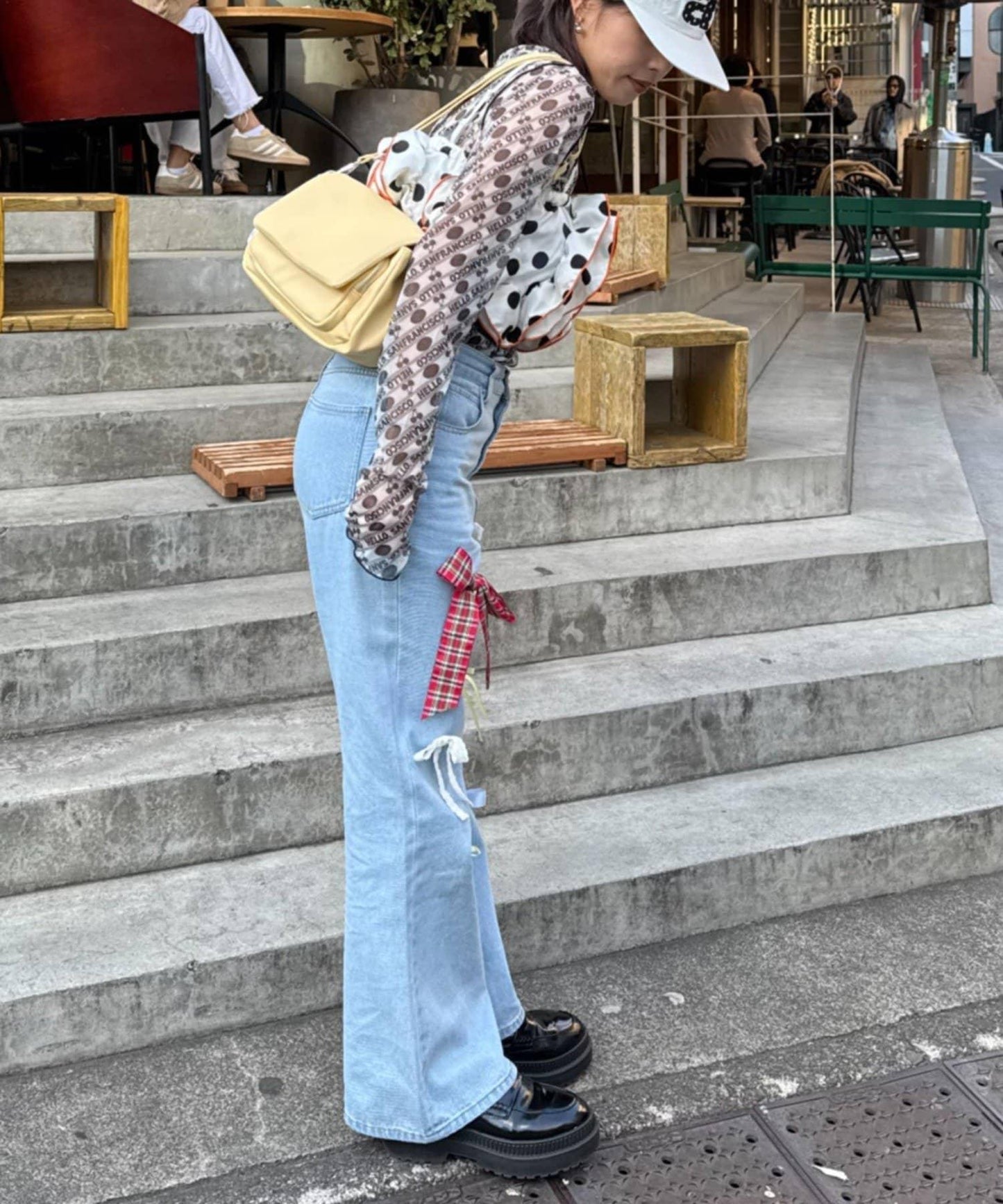 HELLO.SANFRANCISCO 櫻桃印花薄款T恤