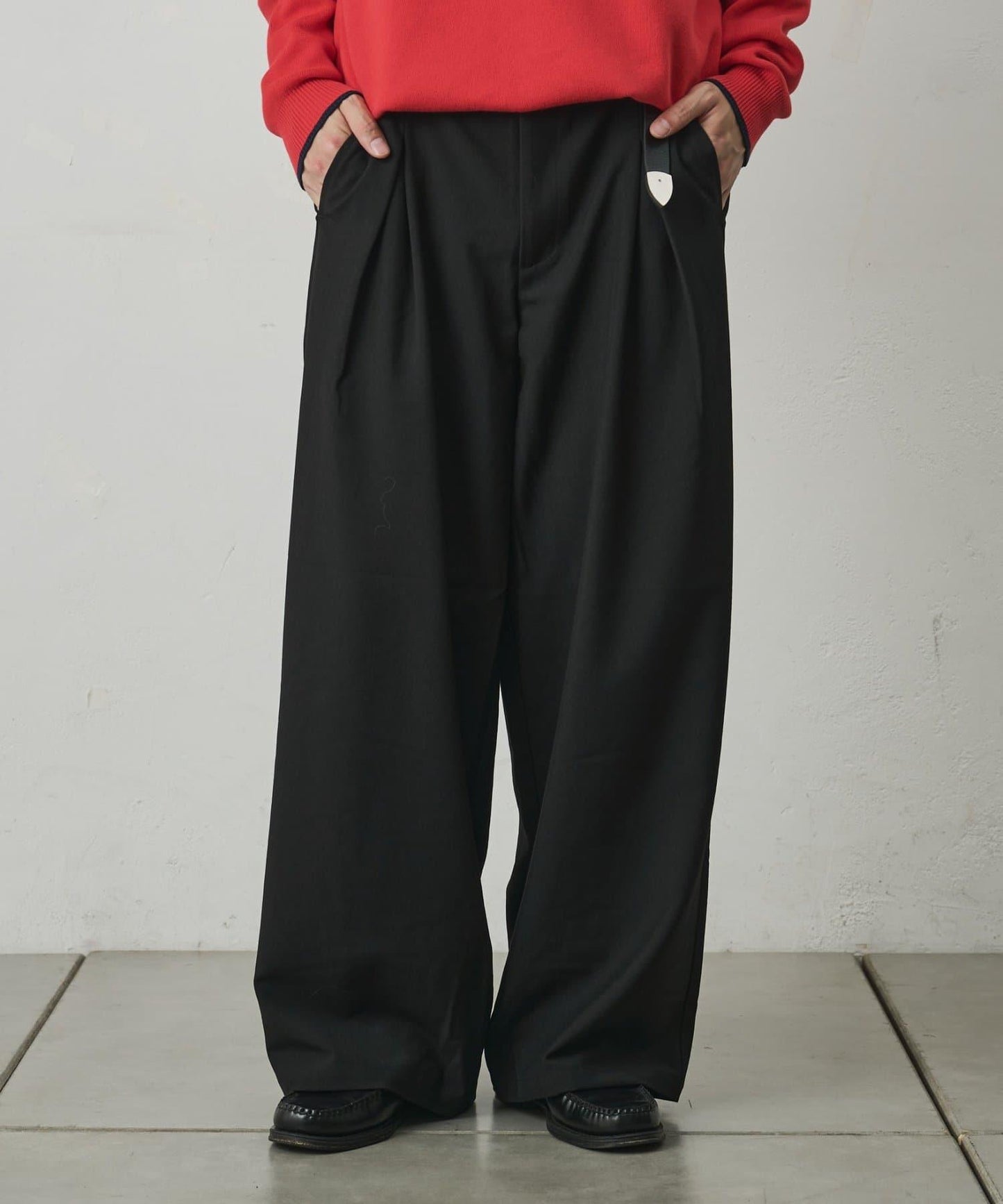 【リバイバル】TRPU箱褶闊腿西褲