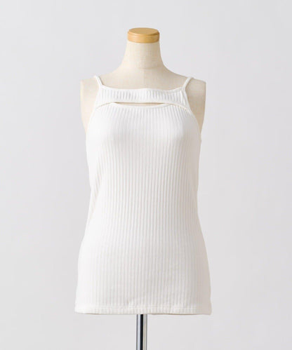 前開衩背心