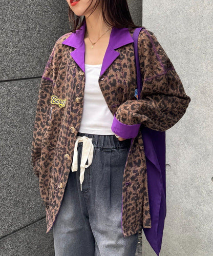 SOUNDS GOOOD 豹紋透視襯衫
