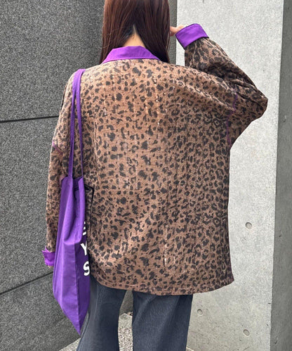 SOUNDS GOOOD 豹紋透視襯衫