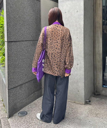 SOUNDS GOOOD 豹紋透視襯衫
