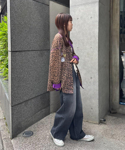 SOUNDS GOOOD 豹紋透視襯衫