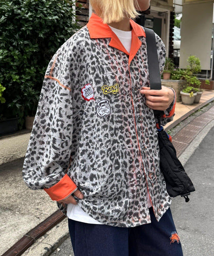SOUNDS GOOOD 豹紋透視襯衫