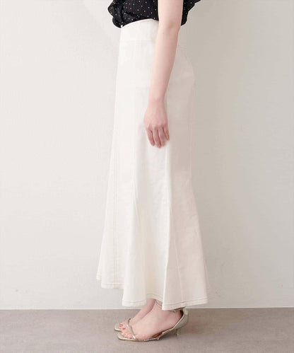 natural couture 愛心腰頭美人魚牛仔半身裙