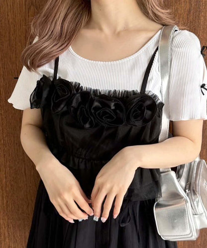 OLIVE des OLIVE 玫瑰抹胸
