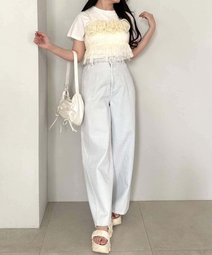 OLIVE des OLIVE 玫瑰抹胸