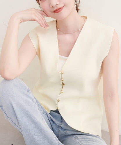 natural couture 金釦針織馬甲