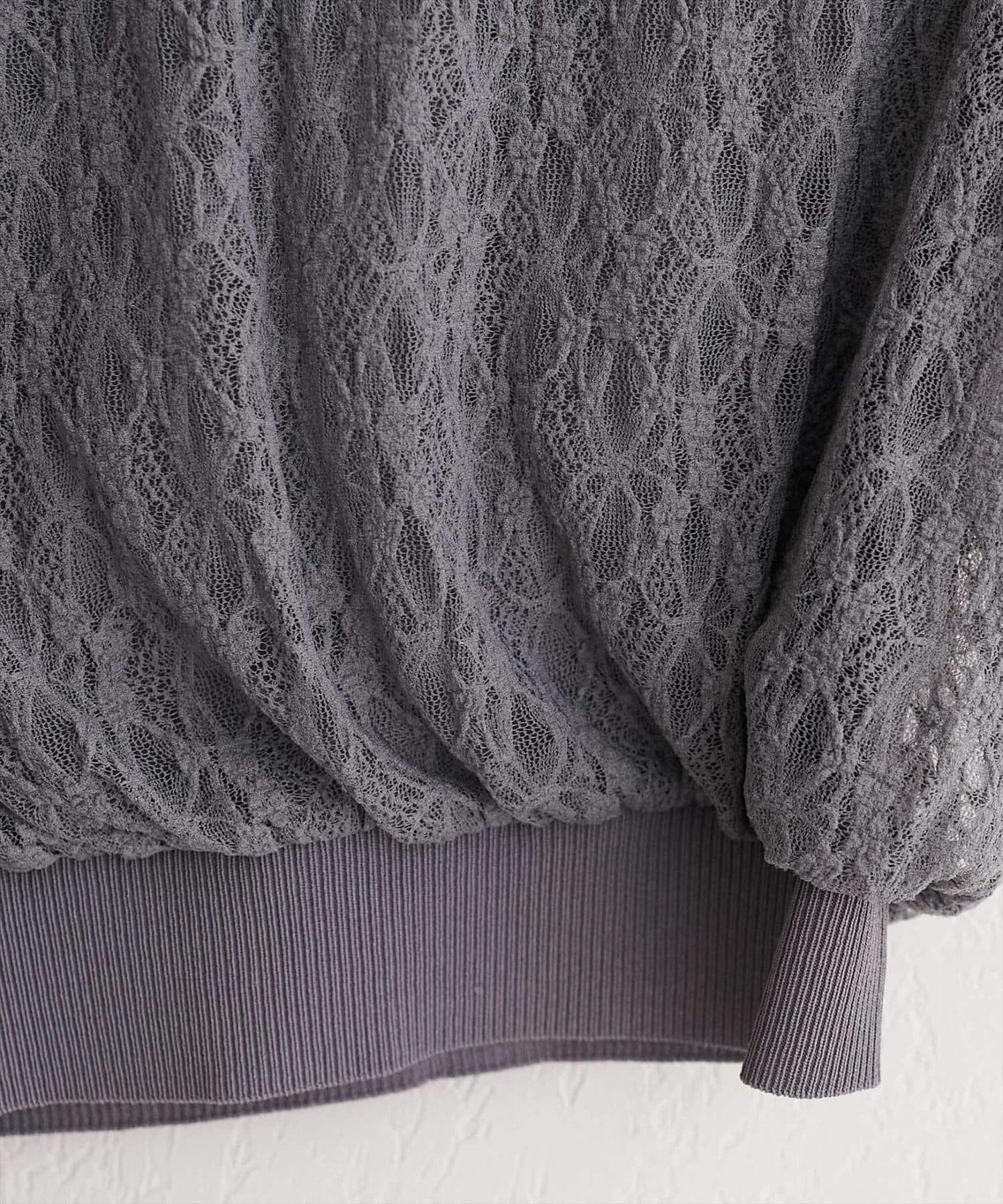 natural couture 接觸冷感蕾絲疊層針織衫