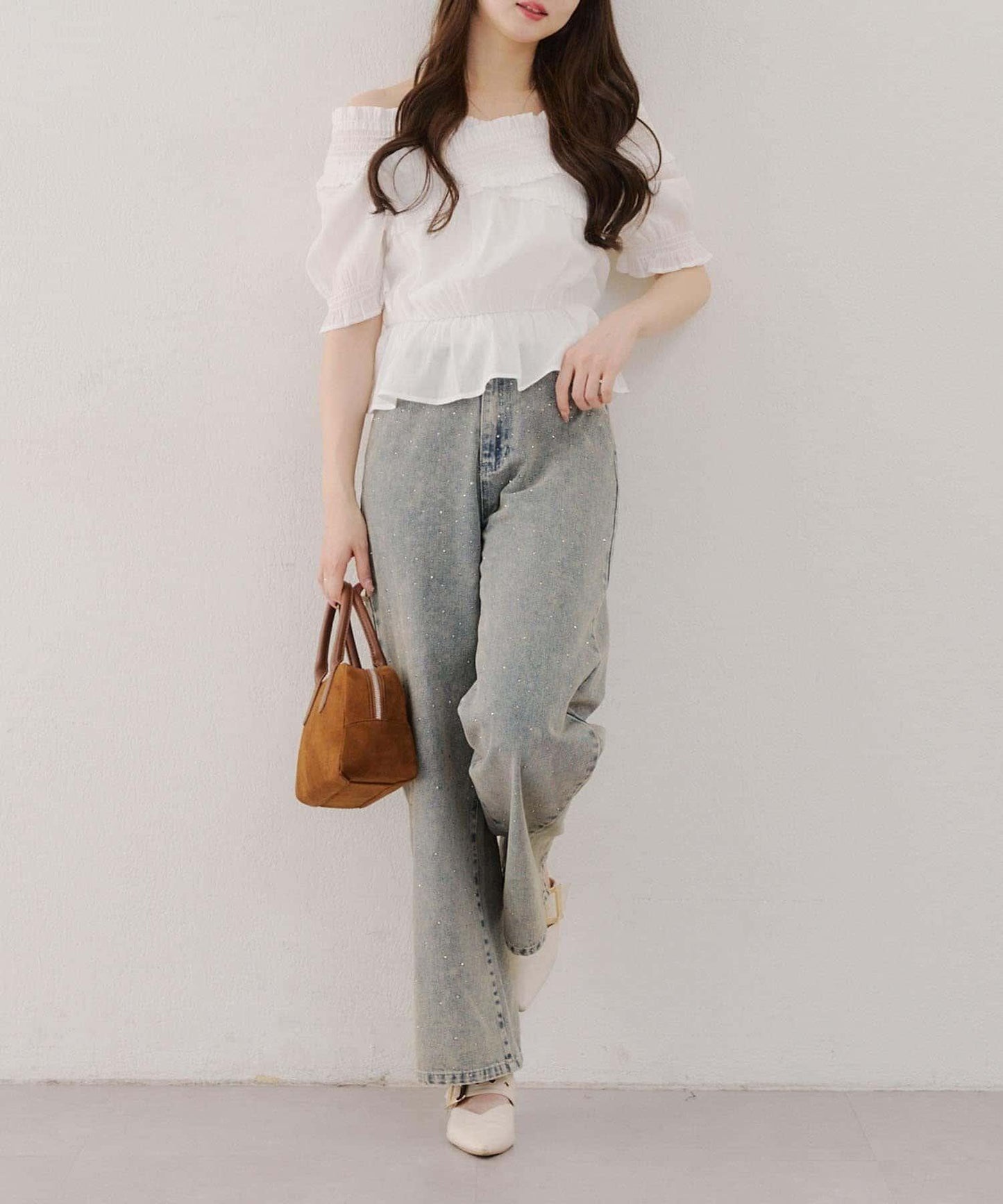 【RMAF】交叉露肩襯衫