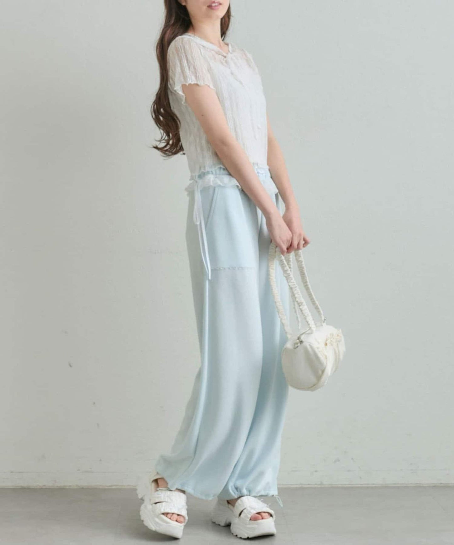 OLIVE des OLIVE 連帽蕾絲上衣