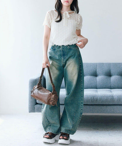 OLIVE des OLIVE 連帽蕾絲上衣